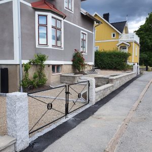 Grindstolpar Granit